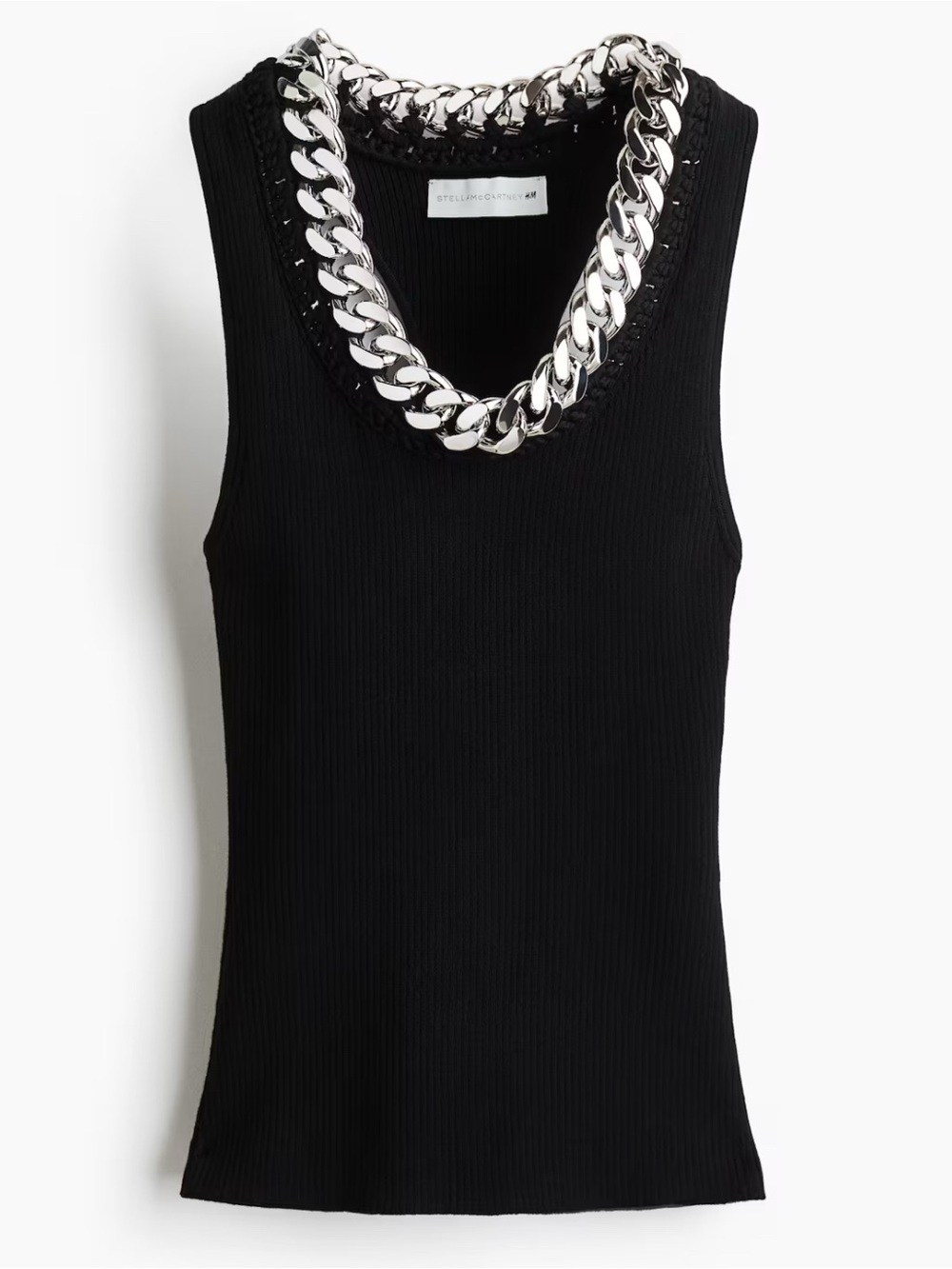 Stella McCartney H&M Chain-Detail Ribbed Tank Top
